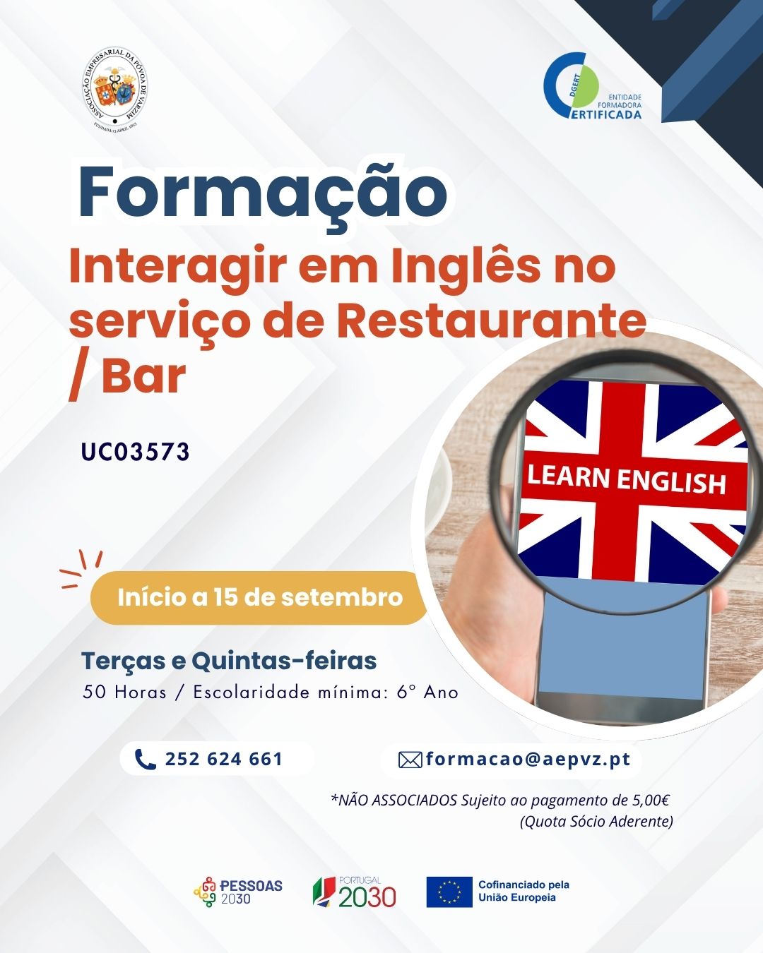 Interagir em Inglês no serviço de restaurantes/bar